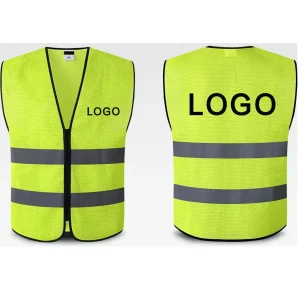 Custom Logo Zipper Traffic Vest