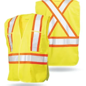 High Quality Safety Vest Knitted Fabric Customized