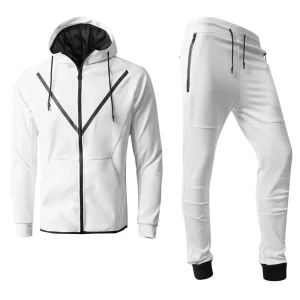 Custom-Made Adidas Tracksuits, white tracksuit