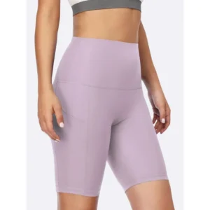 Custom Seamless Gym Shorts for Bike Running Two Side Pockets